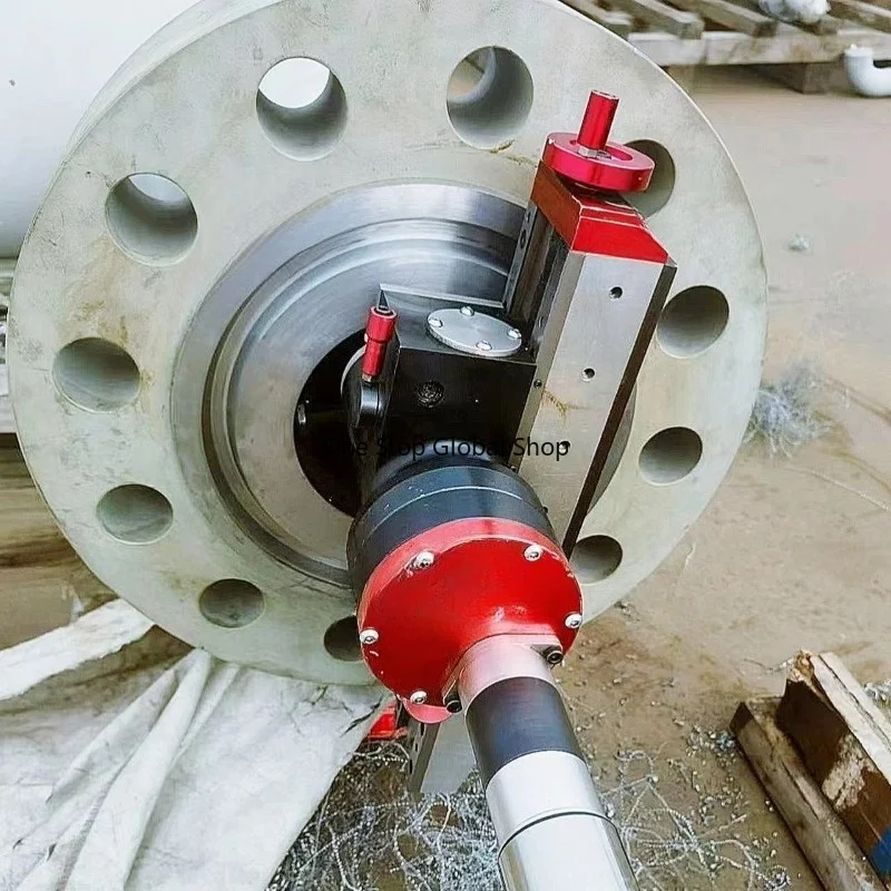 Flange sealing surface repair small sealing groove processing machine