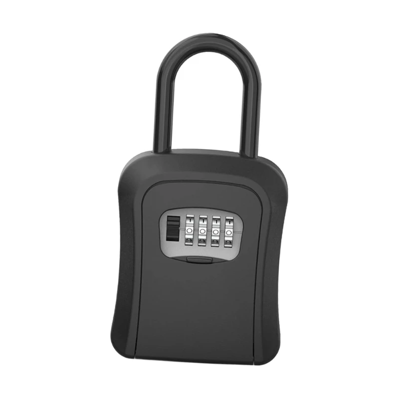 4 Digit Combination Wall Mount Key Safe Box with Locking Latch, Portable Secure Storage for Home, Office, and Real Estate Agents