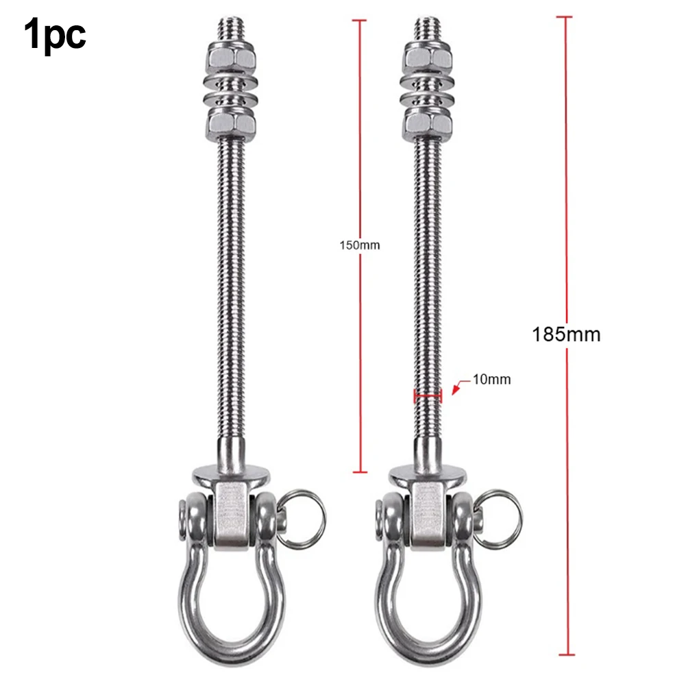 Heavy Swing Hook Bolt 150/180mm Stainless Steel Bow Shaped Swing Hooks For Outdoor Sandbag Hanging Chair Accessories