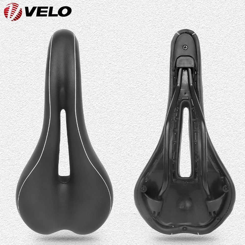 VELO VL-1475 Bicycle Saddle Hollow Gel Comfortable Cushion Exercise Shock-Absorbing For MTB Road Bike Cycling Parts