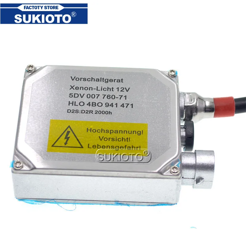 

Ксеноновая фара SUKIOTO OEM HLO 5DV 007 760-71 4B0 941 471 балласт Новинка D2S D2R балласт 4B0941471 для Audi A3 A4 A6 HID фара