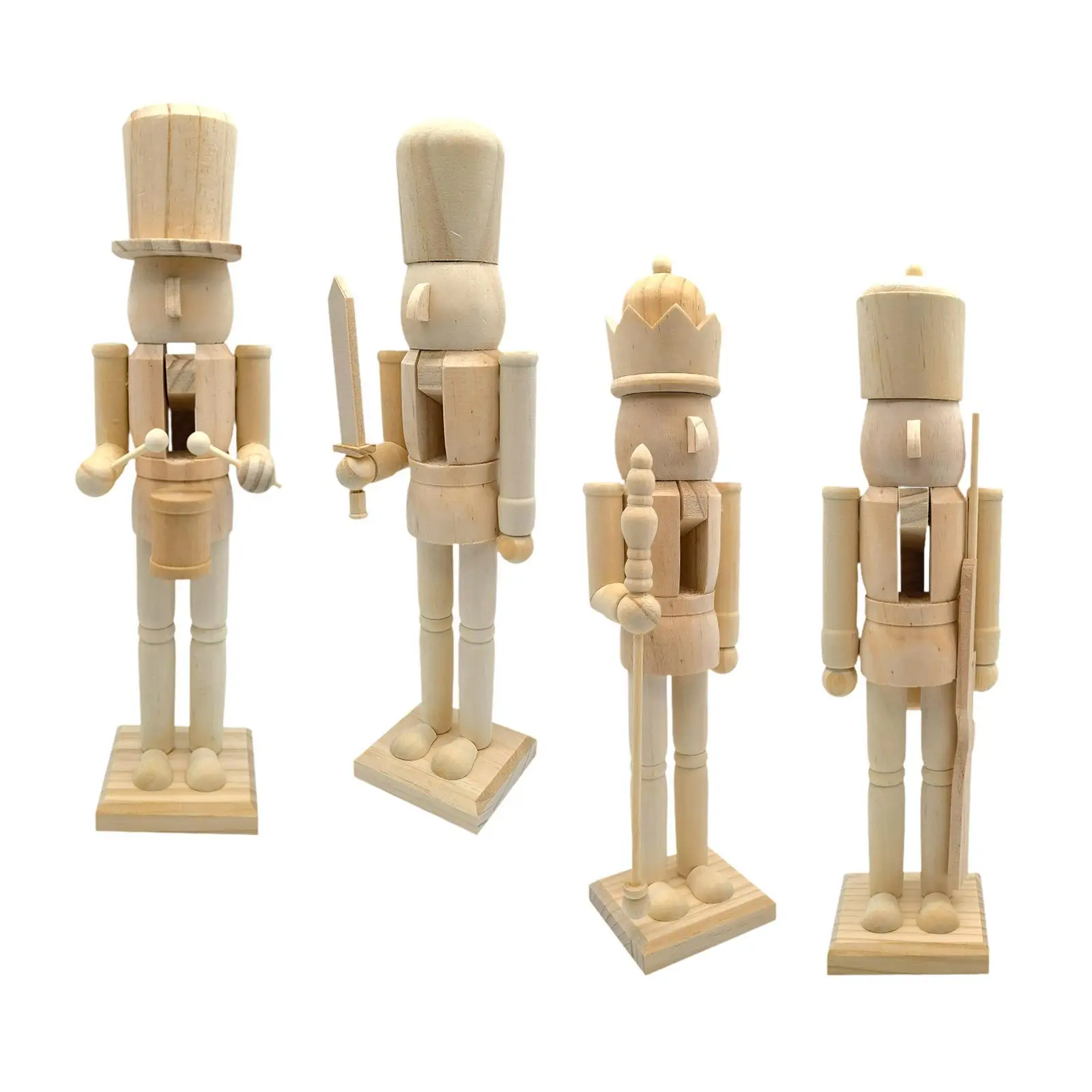 

Unfinished Wood Nutcracker Ornaments DIY Blank Unpainted Nutcracker DIY