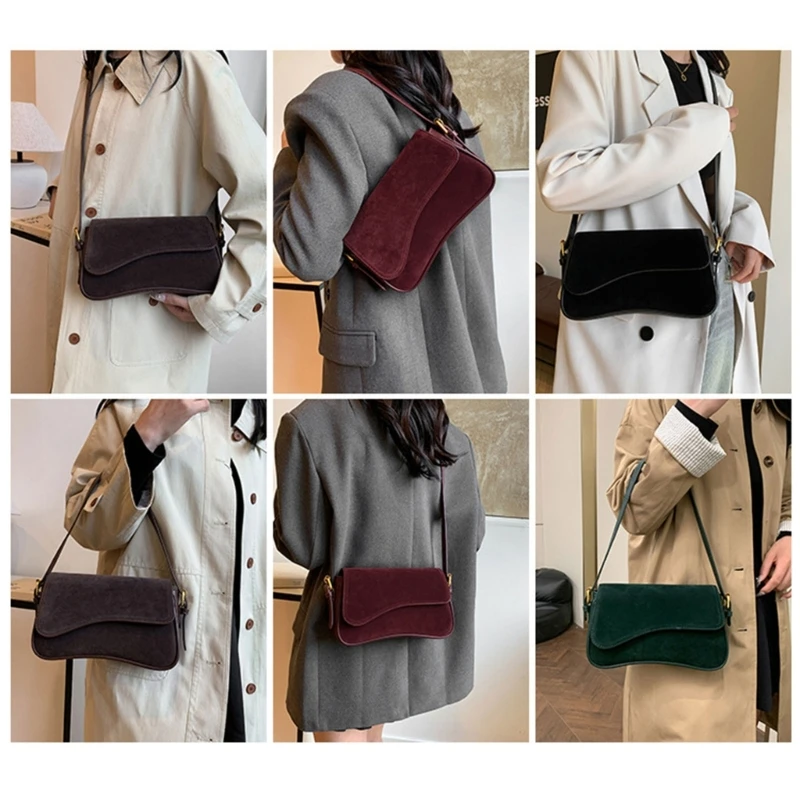 

Women Shoulder Bag Simple Armpit Bag Retro Crossbody Bag Underarm Purse PU Leather Bag for Autumn Winter