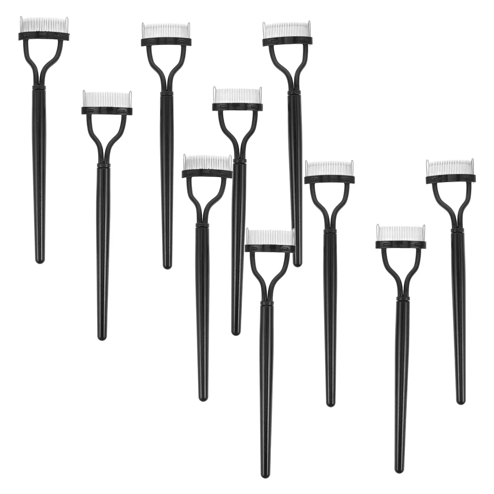 10 PCS Lash Mascara Eyelash Grooming Brush Eyebrow Separator Definer Comb Wands