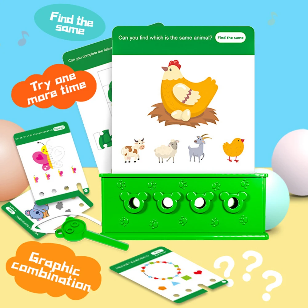 لغز المنطق مونتيسوري للأطفال مثالي لبناء المهارات الجذعية. وقت هادئ للعب الساحر #3