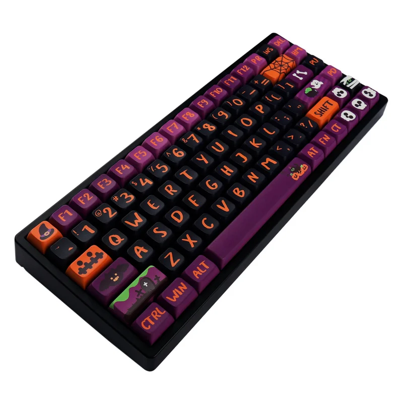 Halloween Peripherals Halloween Mechanical Keyboard Keycaps Xda Height 135 Keys Halloween Keycaps Halloween Decorations