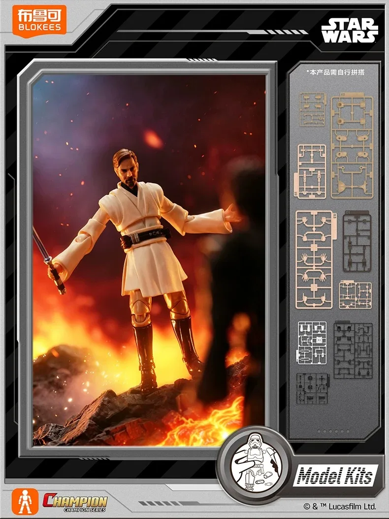 BLOKEES Neue Star Wars Bausatz-Figuren Beyond Edition Klon-Kommandant Cody Obi Wan Kenobi Montagemodell Ornament Spielzeug Geschenk – Detail 27