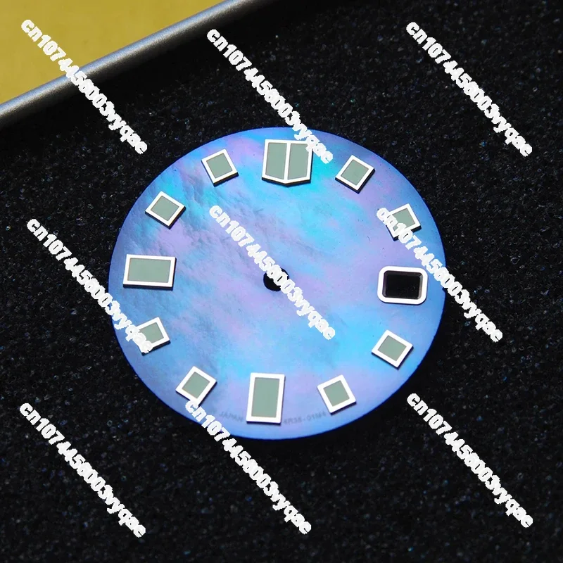 

Green Luminous Dial modified accessories Starry blue dial shell Splicing for NH35 NH36 7s26 SKX007 28.5MM dial