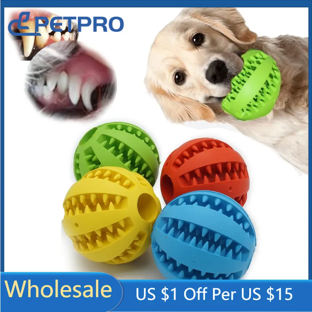 

Toys for Dogs Ball Interactive Toys Dog Chew Toys Tooth Cleaning Elasticity Small Big Dog Toys Rubber Pet Ball Toys