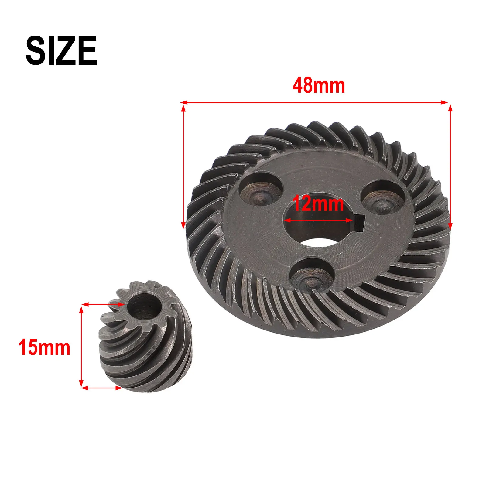 

Kit for9553Nb 9554Nb 9555Nb 9557Nb 9557Pb 9558Pb 9553Hn 9555Hn Spiral Bevel Gear Set Metal Gear Compatible 12x12x1 5cm 1 Set