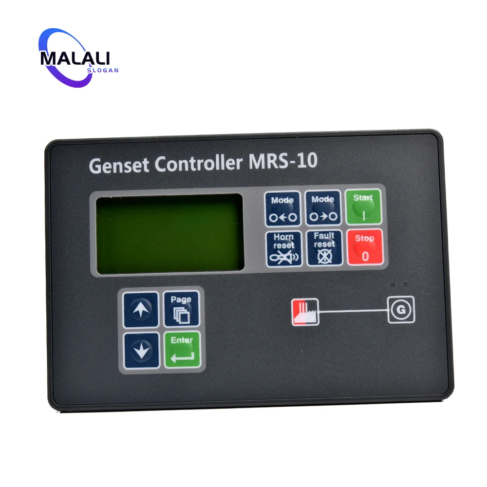 Imagem -02 - Auto Remote Start Lcd Control Protection Module Mrs10 Mrs10 Genconjunto Controller Peça do Gerador Diesel Compatível com o Original
