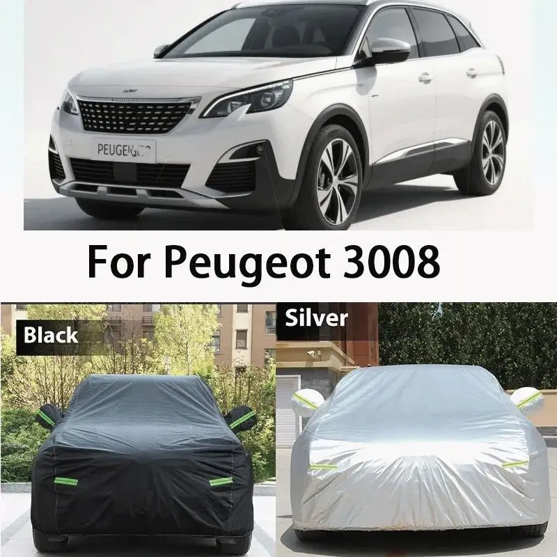 

Для уличного автомобиля, анти-УФ-водонепроницаемый солнцезащитный козырек, защита для внедорожников Peugeot 3008, автомобильные чехлы