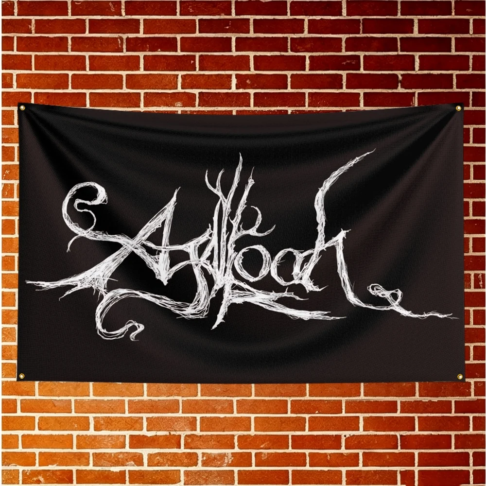 Agalloch Music Flag Banner For Fan Cave Watch Party Tailgate Gathering Indoor Outdoor Backyard Home Festival Ornament Supply