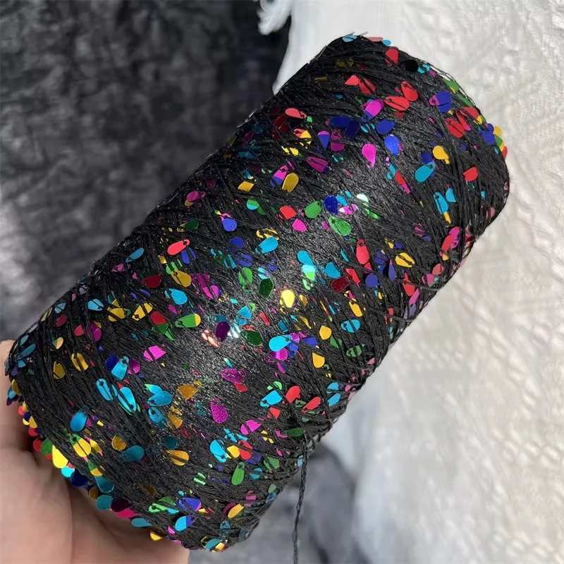 

Новая цветная пряжа с эффектом водяных капель, 500 г, ручное смешивание нитей, ручное плетение, декоративная пряжа для вязания, специальная нить.