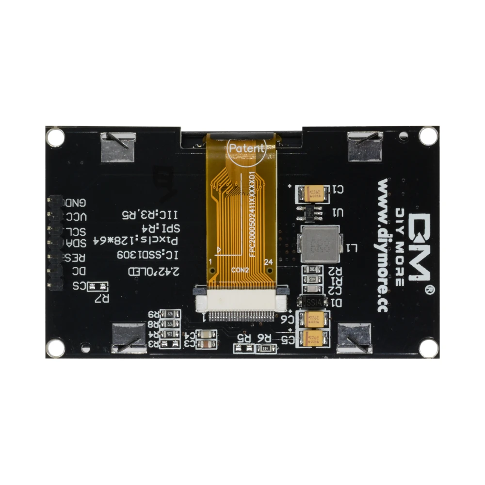 2.42 Inch 2.42 "Oled Display Module 128X64 Lcd Hd Scherm Bord Module Ic I2c Spi Serial Ssd1309 Voor Arduino