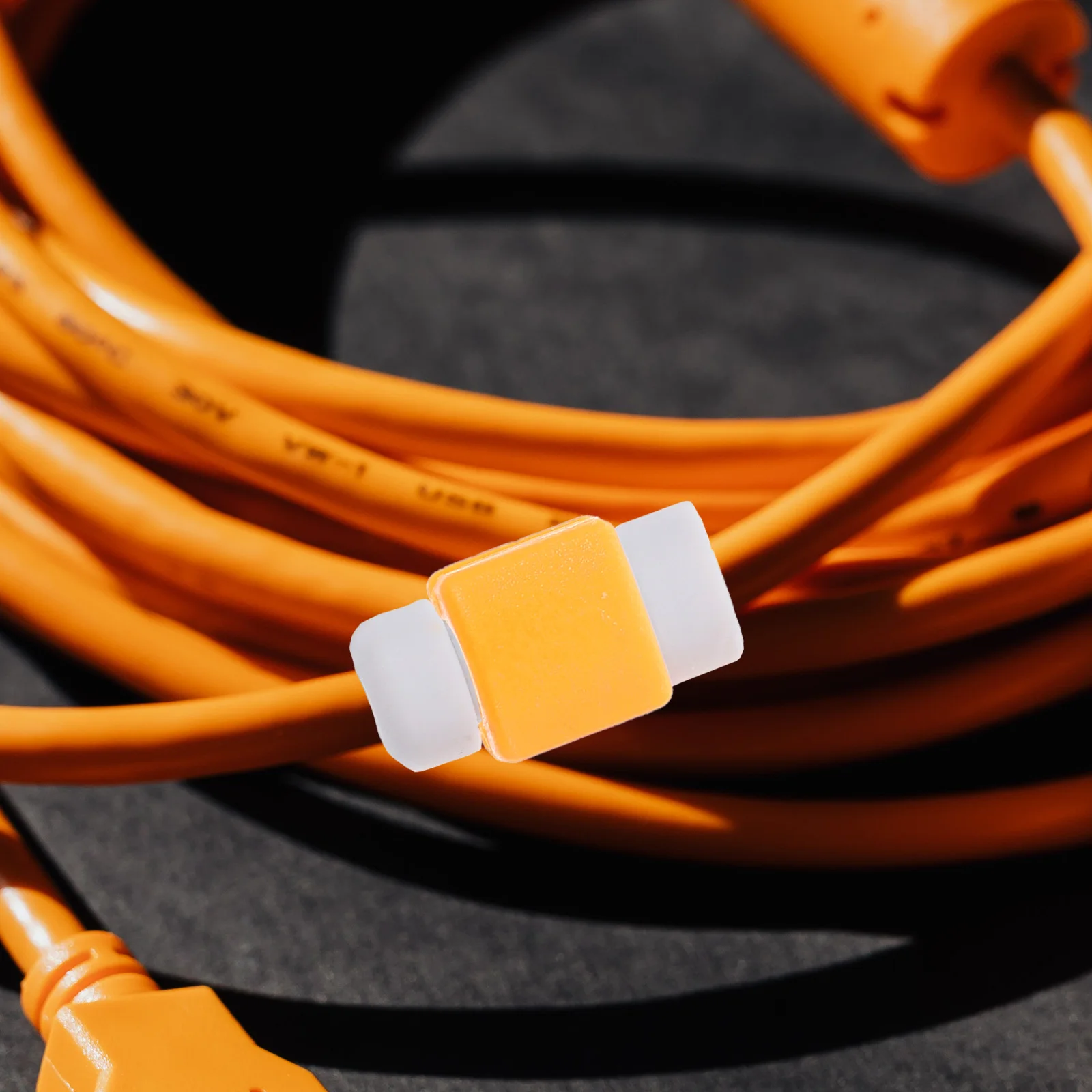 

10 pcs Charging Cable Protector For Cables Durable Abs Silicone Cord Saver, Anti-Bending Shield, Colorful End Caps,