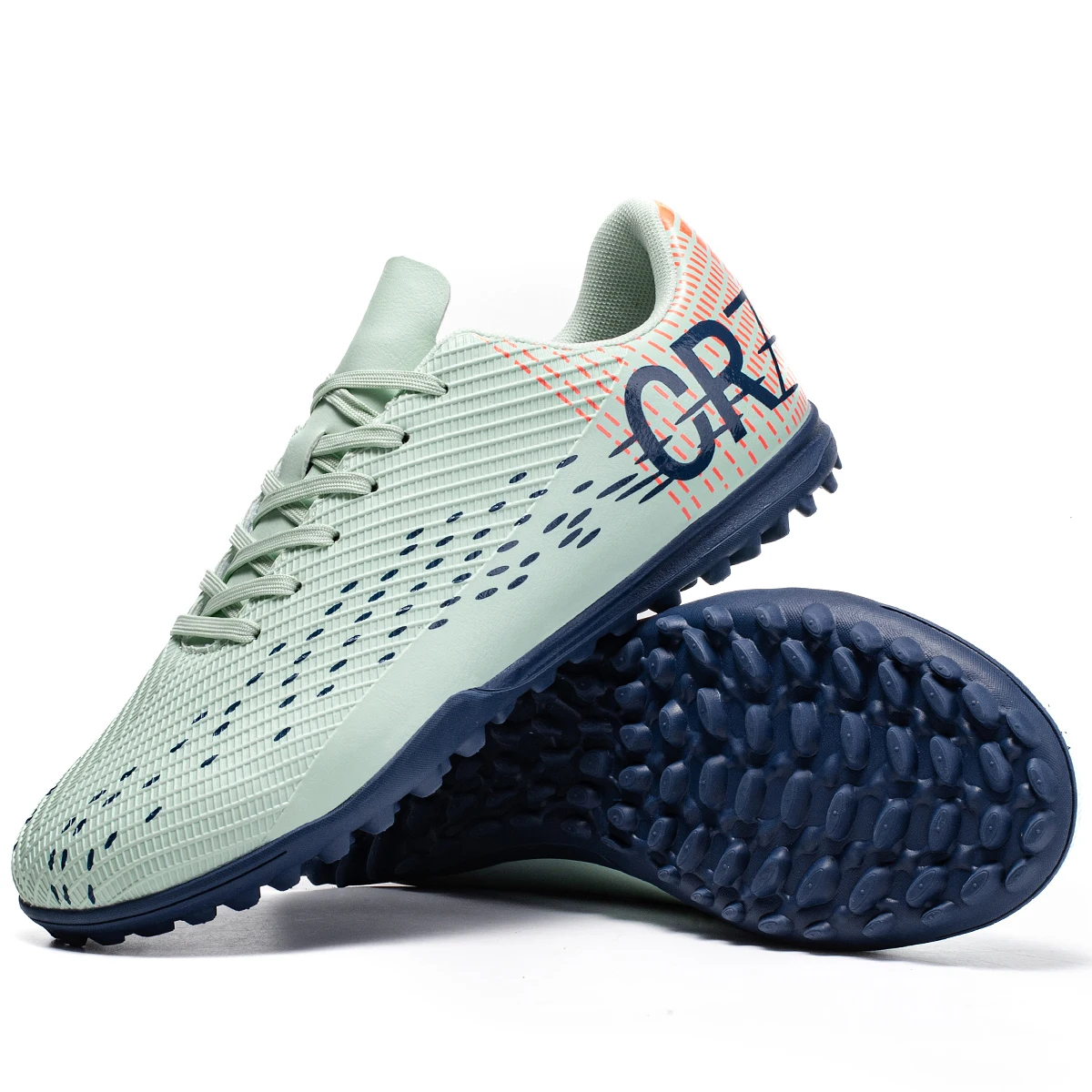 

Outdoor soccer shoes with short studs for men and boys; anti-slip and shock-absorbing for grass fields; universal for men and wo