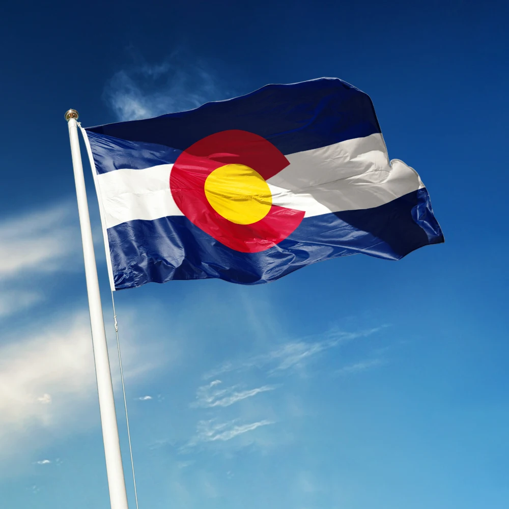 3x5 Ft Colorado Flag Vivid Color and Fade proof a state of the United States Flags Polyester with Brass Grommets 3 X 5 Ft