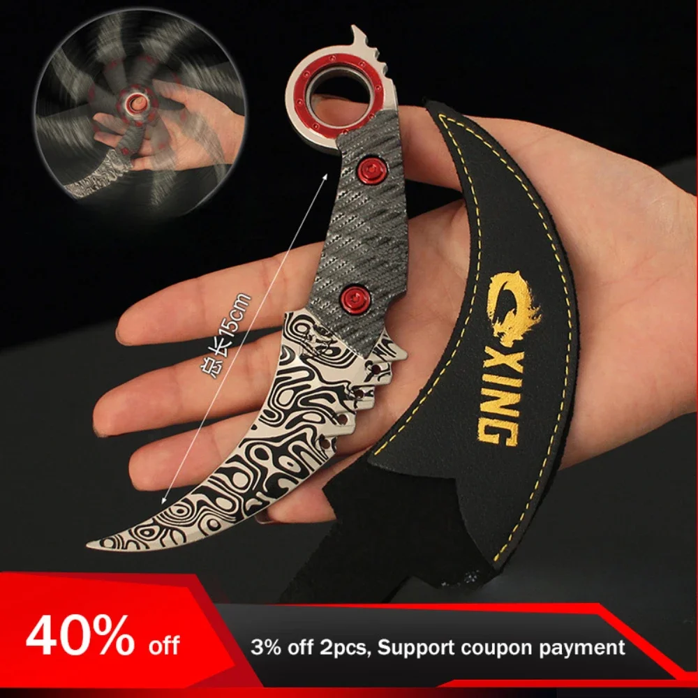 

Breaking Through 15cm/5.9in Claw Knife Last Quarter Moon Rotatable Model Props Cosplay Game Peripherals Ornaments Boyfriend Toys