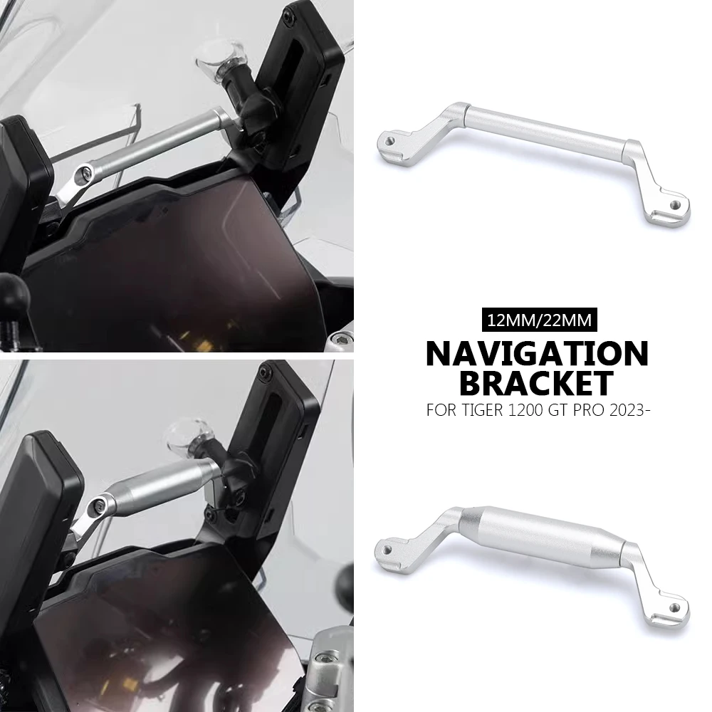 

New GPS Navigation Plate Bracket Windshield Stand Mobile Phone Holder For Tiger 1200 Tiger1200 TIGER 1200 TIGER1200 GT PRO 2023-