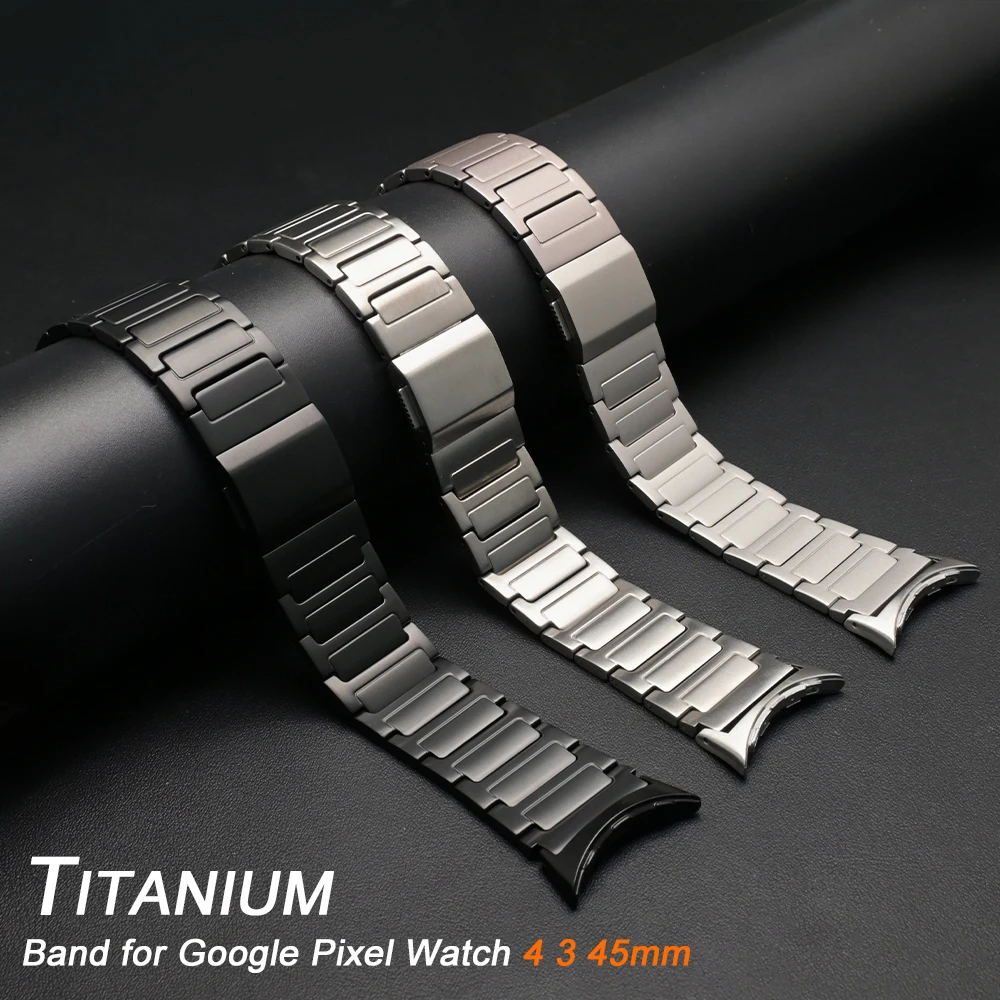 

Титановый ремешок для часов Google Pixel Watch 4, 3, 45 мм, роскошный магнитный металлический ремешок для Google Watch Pixel 3, 4, 45 мм, аксессуары для ремня