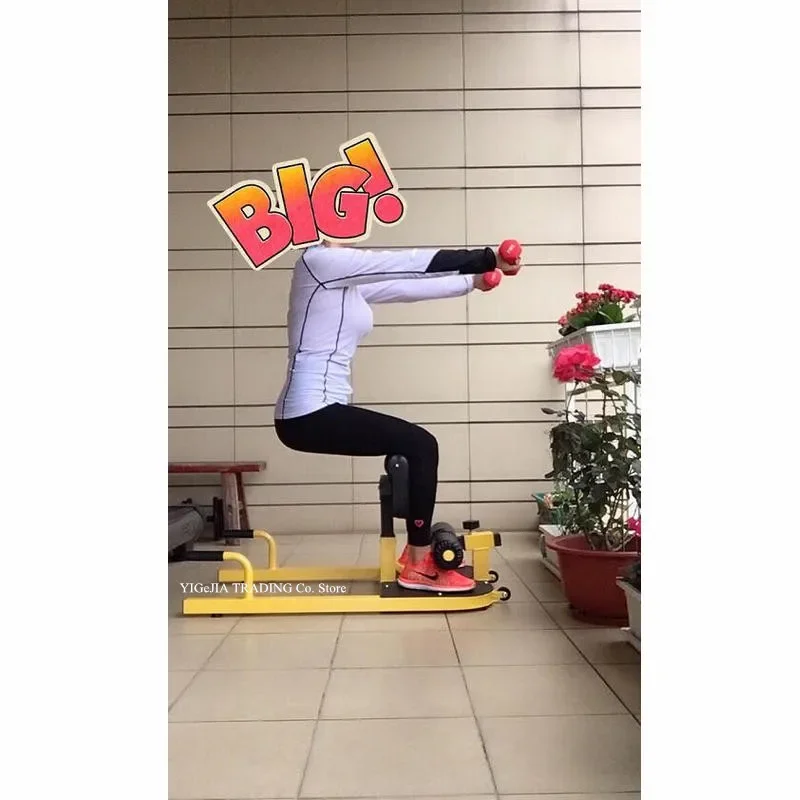 Multifunctional Squat Machine, Deep Sissy Squat, Sit-Ups, Push-Up, 3-in-1 Conditioning Compact Full Body Workout AB Machine