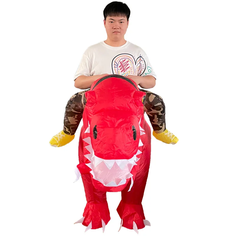 inflate dinosaur Cosplay wearable adult animal Cycling dinosaur inflatable suit Halloween Adult Walking