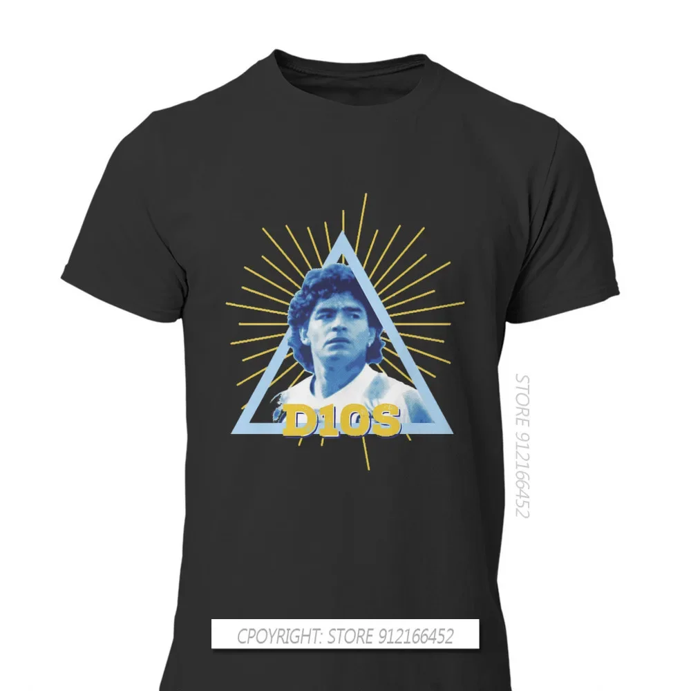 Diego Armando Maradonnaa Franco RIP Mourns Tees Pure Cotton TShirts Argentine Football Player The Golden Kid Winner D10S T Shirt