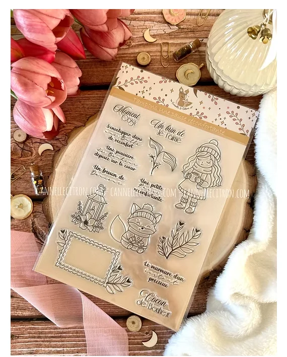 

A Girl in a Hat 2026 New French Stamps For Scrapbook Diary Decoration Embossing Template DIY Greeting Card Handmade