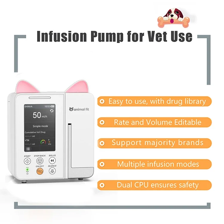 Pet medical equipment Hospital Veterinary Electric Infusion Pump Single Channel Infusion Pump