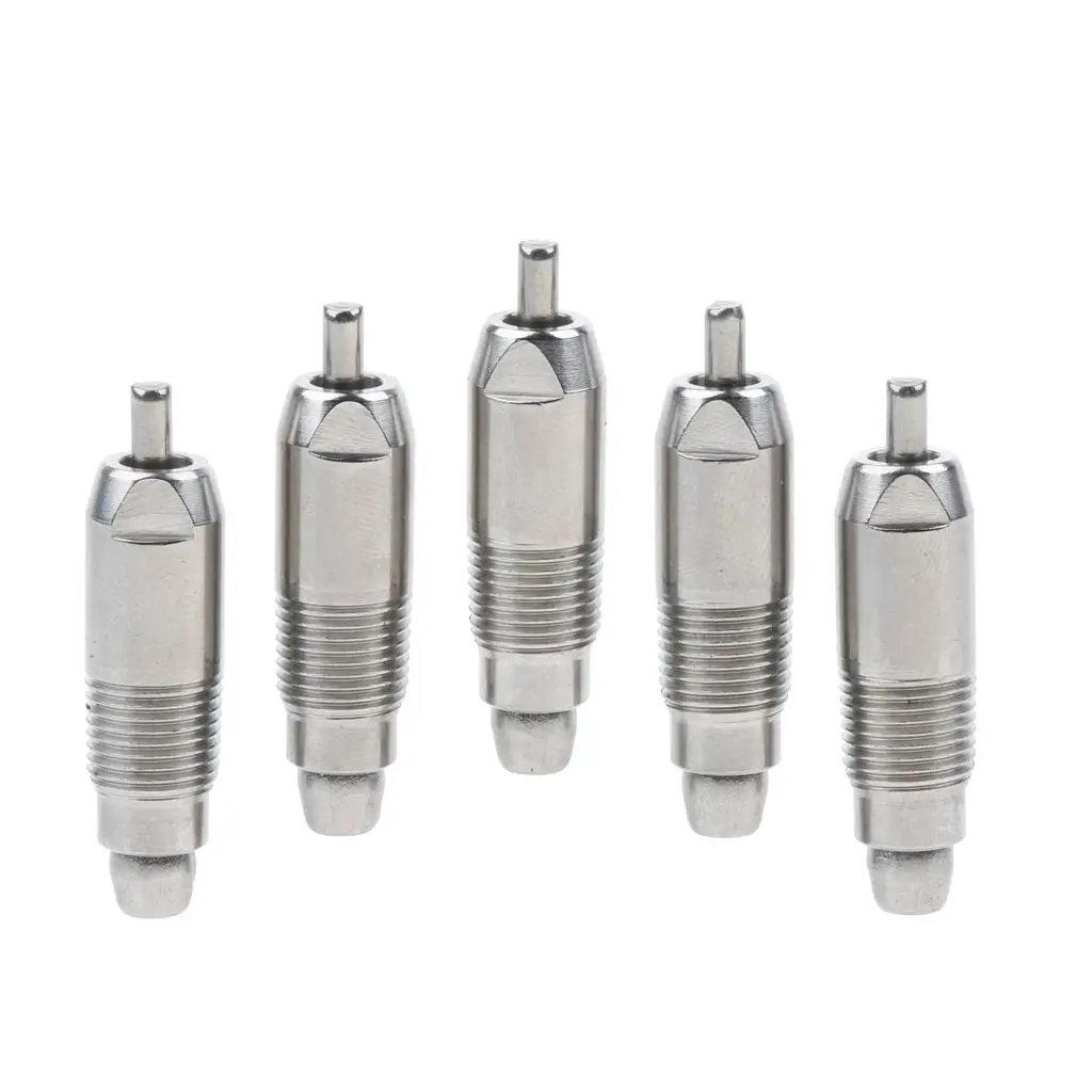 5 Pcs Stainless Steel Poultry Nippler Waterer Automatic Feeder for Chicken