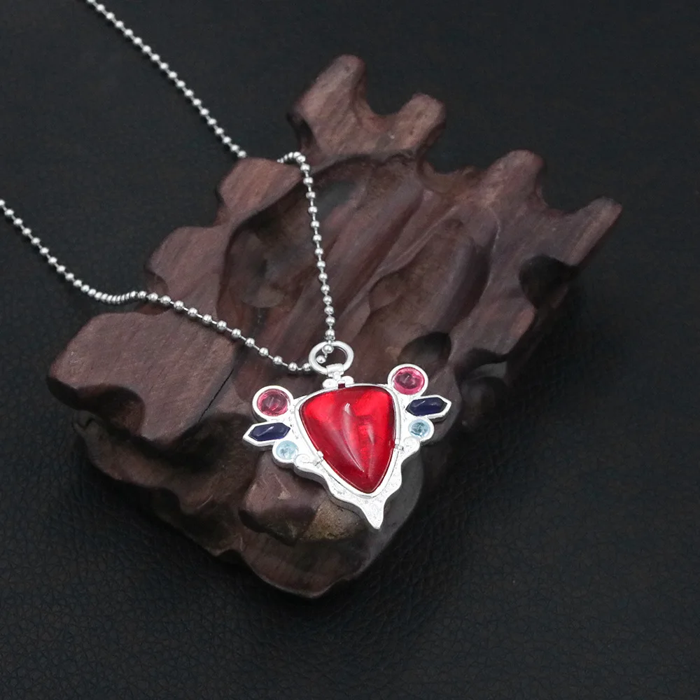 Necklace for Women JoJos Bizarre Adventure Necklaces Red Stone of Aja Pendant Trend Neck Fashion Lovers Party Girl Gift Jewelry
