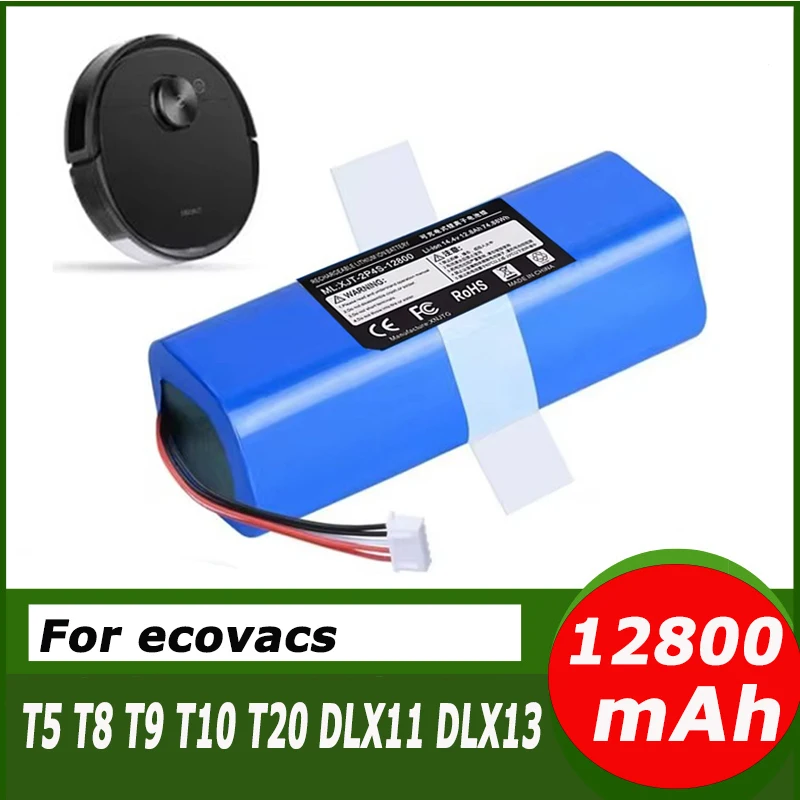 12800mAh Battery Replacement For ecovacs T5 T8 T9 T10 T20 DLX11 DLX13 DLN12 X1 X1omni Deebot Ozmo Sweeping robot battery