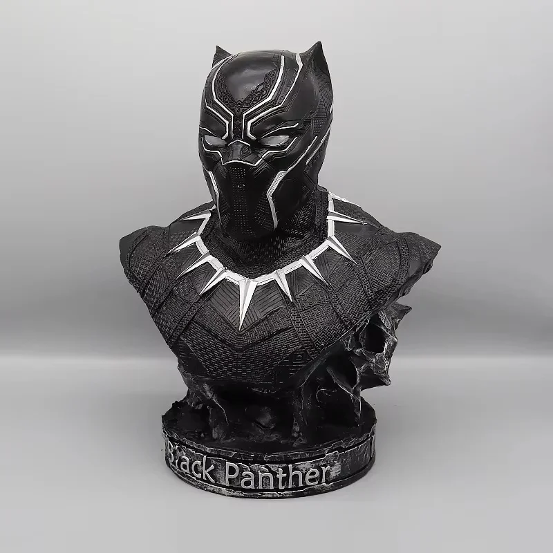 Marvel lenda vingadores peito ação homem estúdio pantera negra 36cm estátua modelo coleção brinquedos presentes para amigos classm