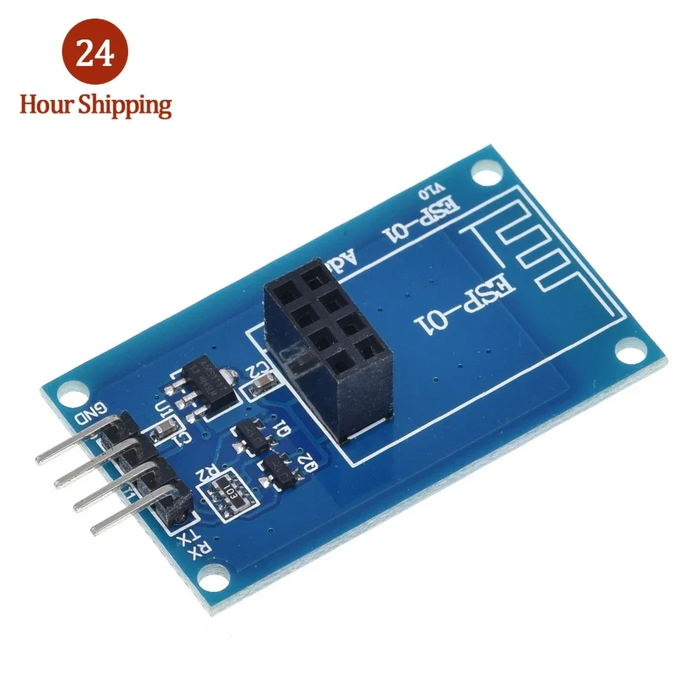 ESP8266 ESP-01 Serial WiFi Wireless Adapter Module 3.3V 5V Esp01 Breakout PCB Adapters Compatible For Arduino