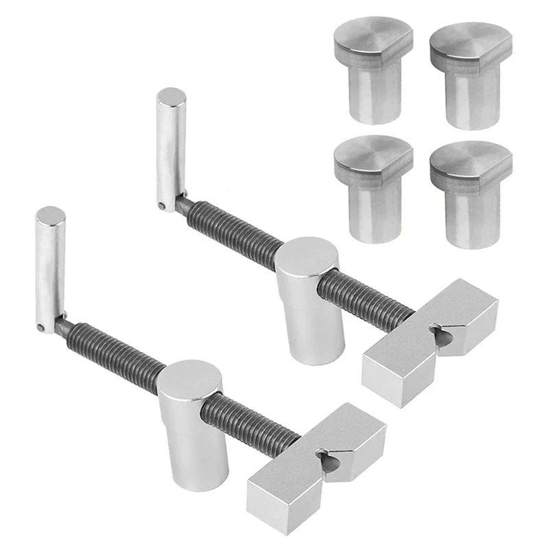 

Woodworking Desktop Clip Fast Fixed Clip Quick Fixture Clamping Tool For 19MM Hole Woodworking Bench Dog Tool Durable -Silver