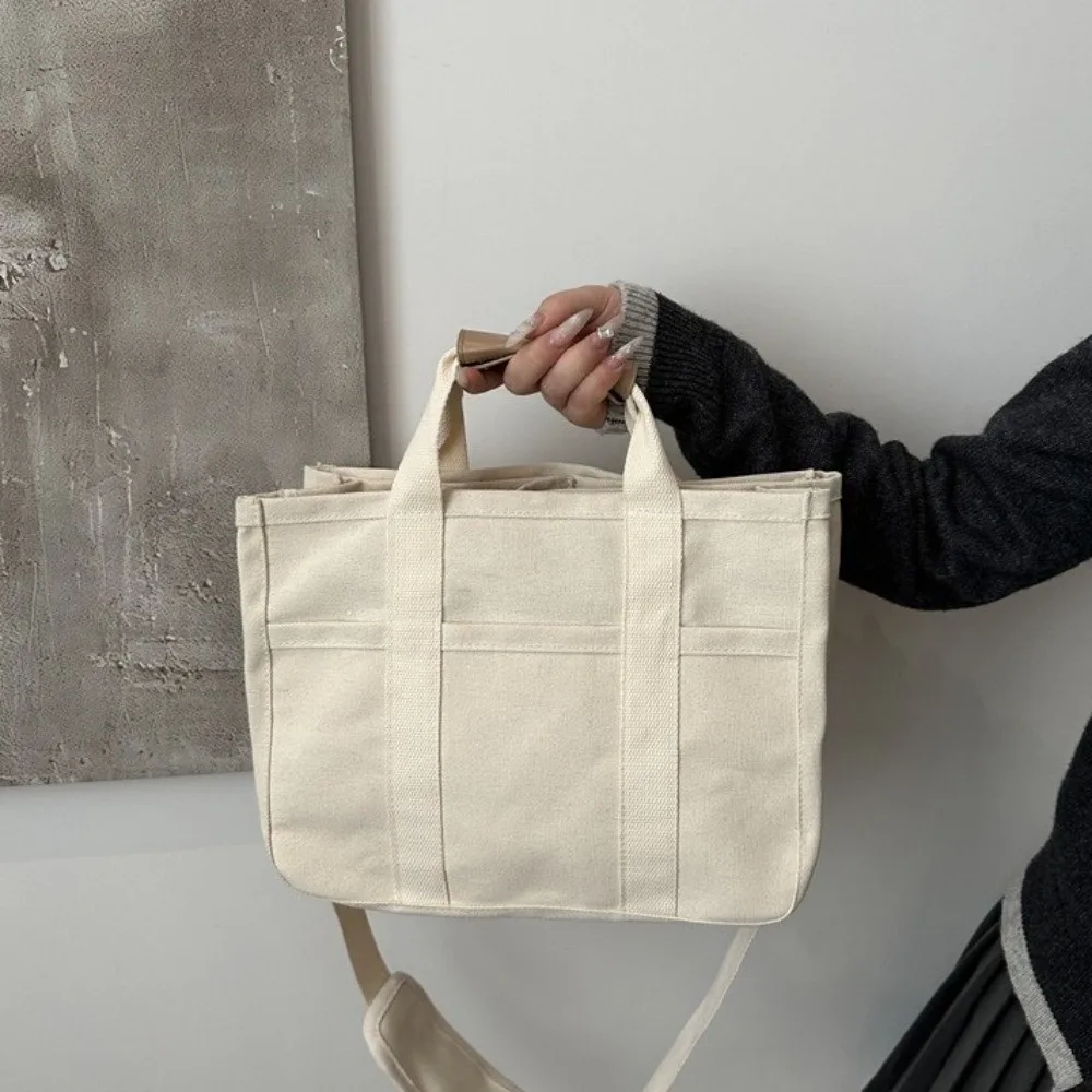 

Сплошная цветная сумка для мамы, многофункциональная холщовая сумка для мамы в корейском стиле, большая вместительная женская сумка на плечо, студенческая сумка