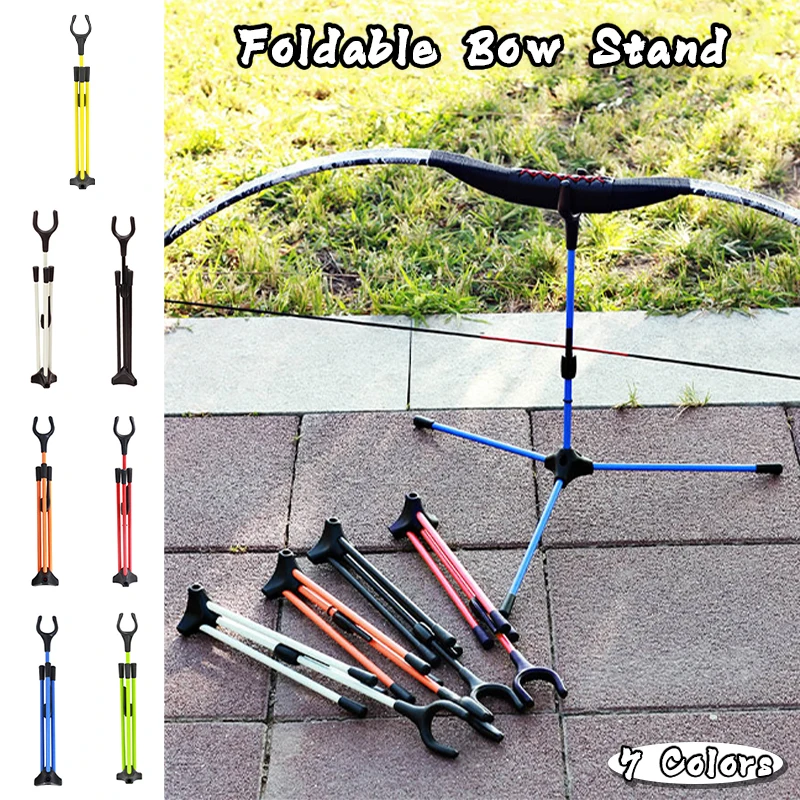 Bow Stand Archery Recurve Bow Foldable Stand Rack Holder for Recurve Takedown Bow Recurving Bow Frame Glass Fiber Material