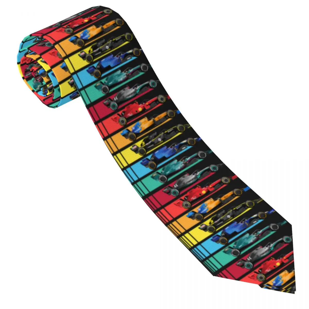

F1 Car Race Tie 3D Printed Retro Casual Neck Ties For Men Daily Wear Party Great Quality Collar Tie DIY Necktie Accessories