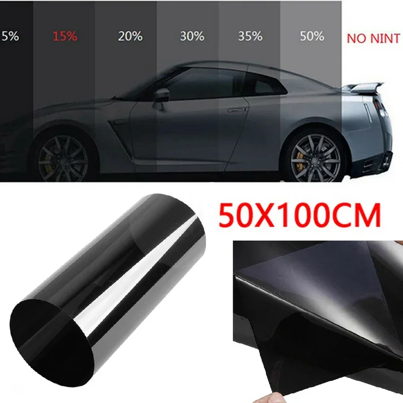 Car Window Tint Film 5% 25% 50% VLT Transmission Film Insulation Light Auto Anti-UV Sun Protection Stickers Decals Solar Film