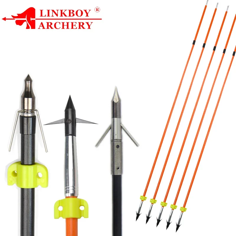 

Compound bow Hunting Fiberglass Fishing Arrow Shooting Arrow Slingshot Hunting Archery Arrow for Recurve Bow Slingshot Hunting