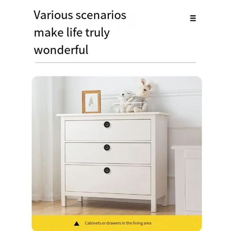 AA73 Keyless Electric Fingerprint Cabinet Drawer Lock Smart Fingerprint Cabinet Drawer Cupboards Door Lock Biometric Electric Lo