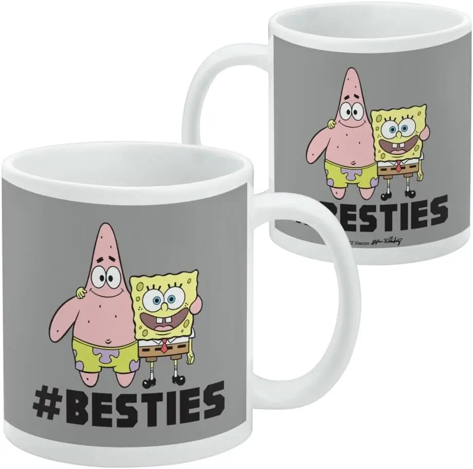 GRAPHICS & MORE Besties Ceramic Coffee Mug, Novelty Gift Mugs for Coffee, Tea and Hot Drinks, 11oz, White