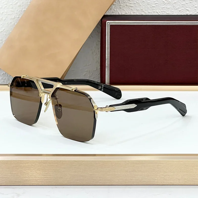 

JMM SILVERTON New Designer Rimless Alloy Sunglasses for Men and Women High Quality UV400 Outdoor Hanmade in Japan Eyeglasses