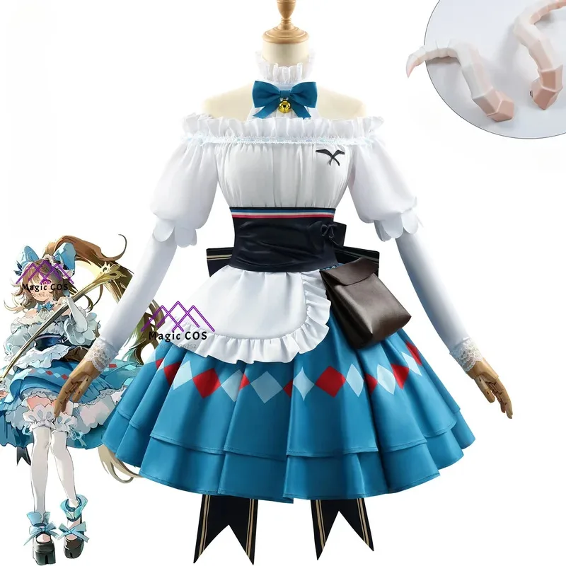 

Arknights Eyjafjalla The Hvit Aska Picnic Before The Trip Women Cosplay Costume Game Budget-Friendly Party Halloween Photo-Ready