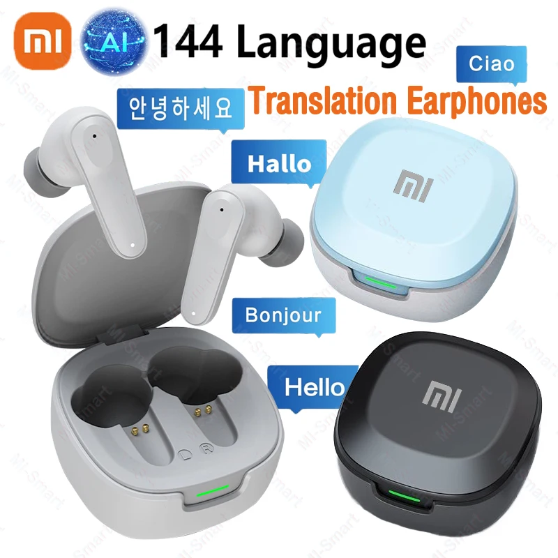 Xiaomi Wireless A98 Bluetooth Headset Smart AI Translation Business Multi-language Travel Translation Bluetooth Headset