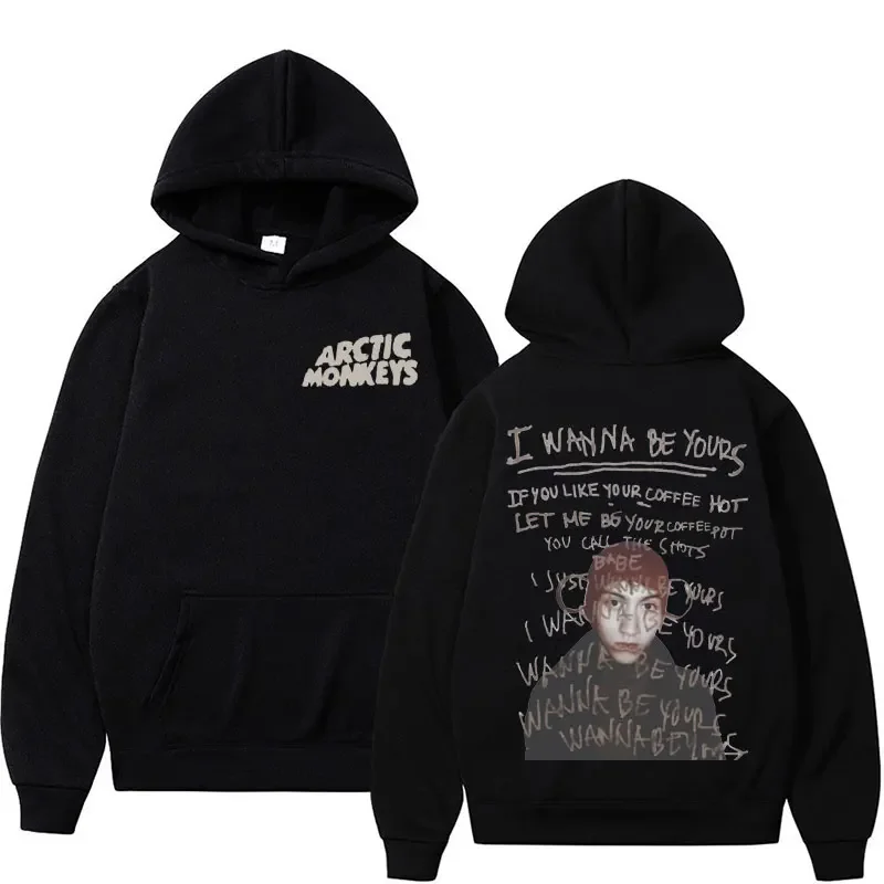 Arctic Monkeys AM North American Tour Hoodie Album I Wanna Be Yours Hoodies Men Women Harajuku Gothic Y2k Long Sleeve Sweatshirt