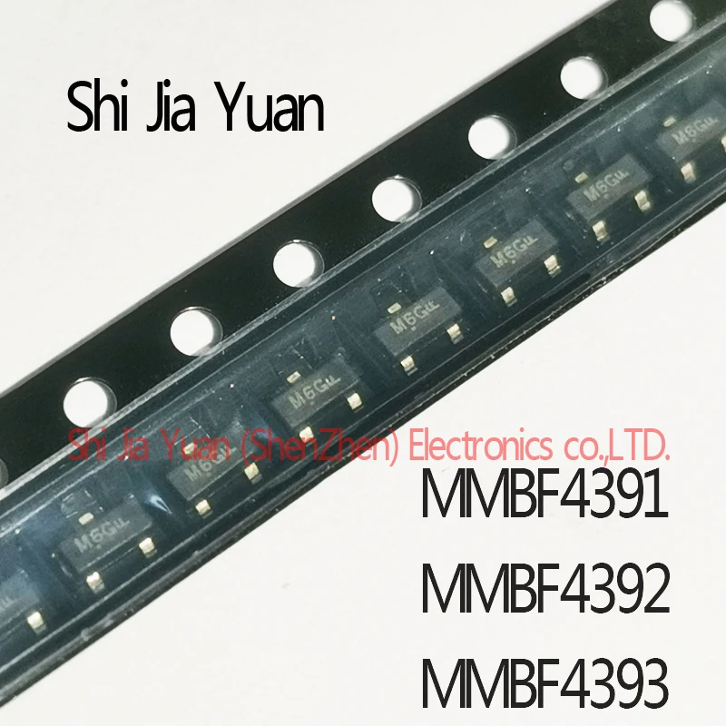 10PCS MMBF4391 MMBF4392 MMBF4393 Marking 6J  6K  6G SOT-23  N-Channel Switch