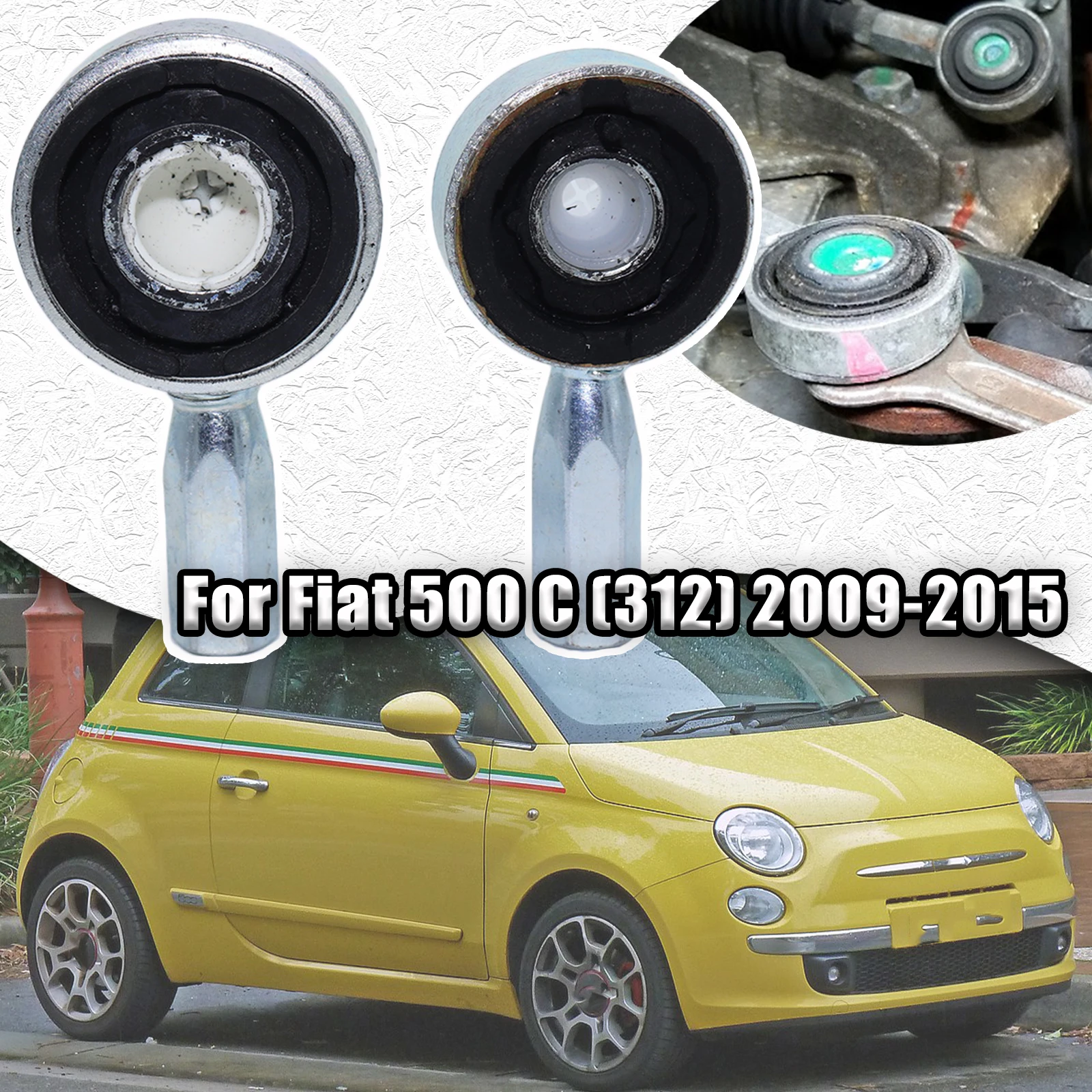 

Manual Gearbox Shift Cable Linkage Bushing For Fiat 500 C 2009-2015 Shifter Lever Selector Connect Both End Replacement Parts