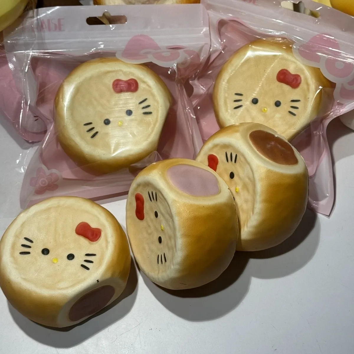 مرحبا كيتي أنيمي الكرتون لينة تدفق بطيئة القلب نفخة لعبة ساندويتش الإجهاد الإغاثة ضغط اللعب هدية لصبي فتاة الأطفال #1